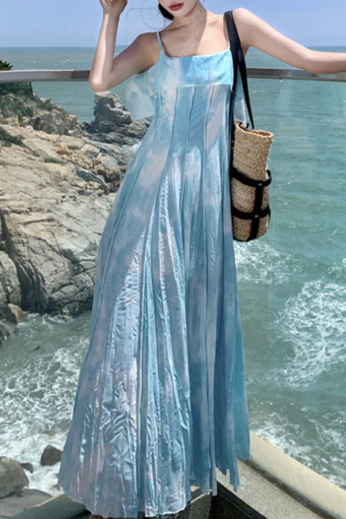 Full Skirt Cami Beach Dress