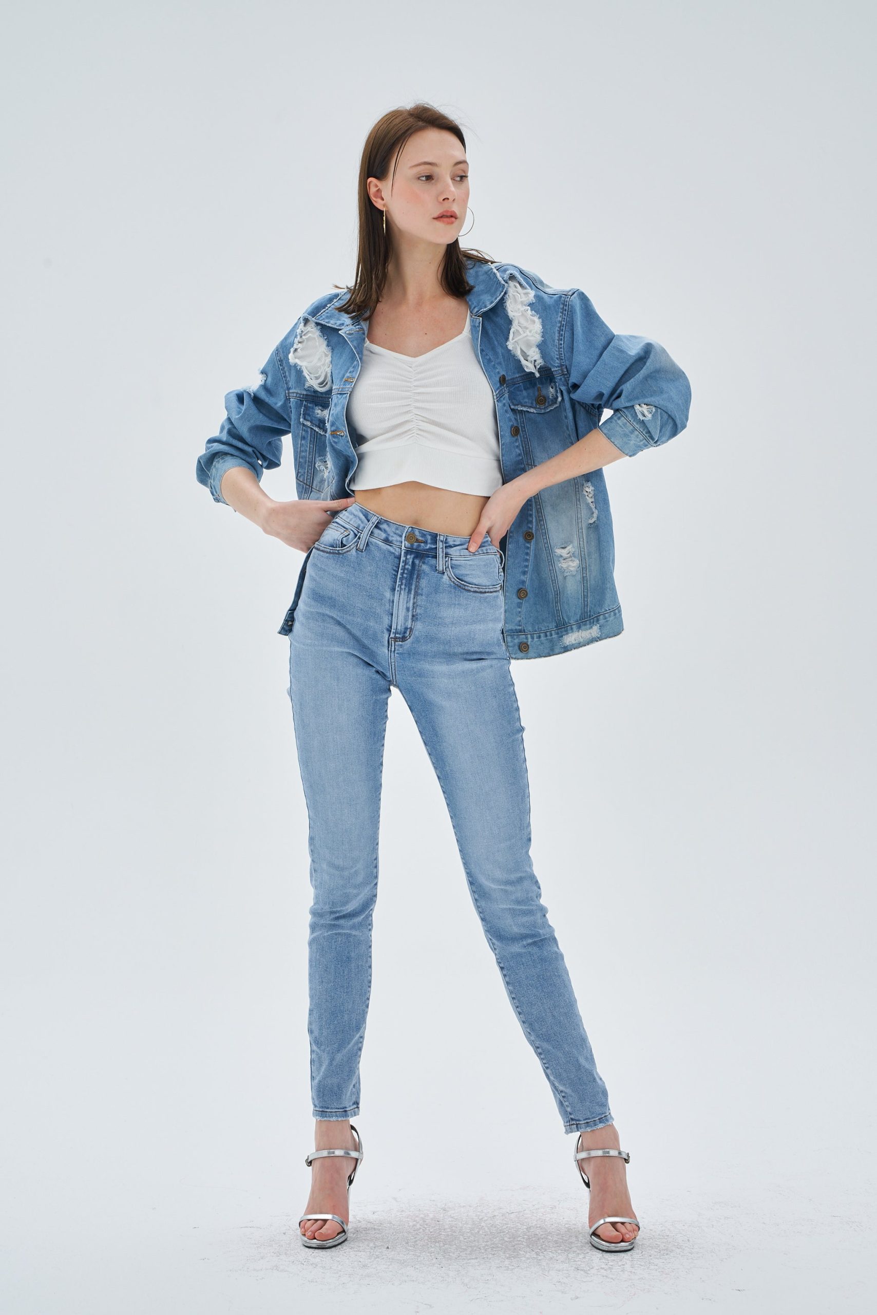 HIGH WAIST SKINNY JEANS - Image 5