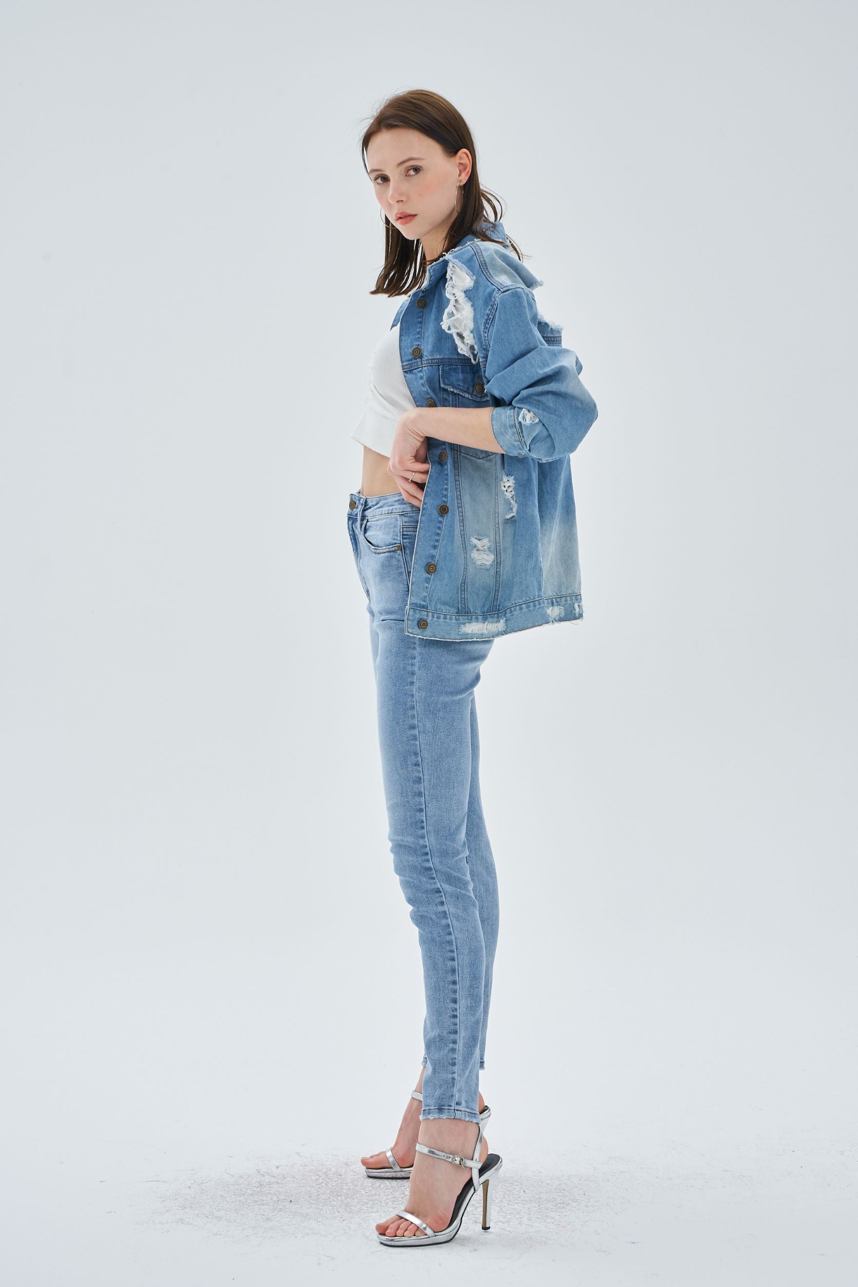 HIGH WAIST SKINNY JEANS - Image 3