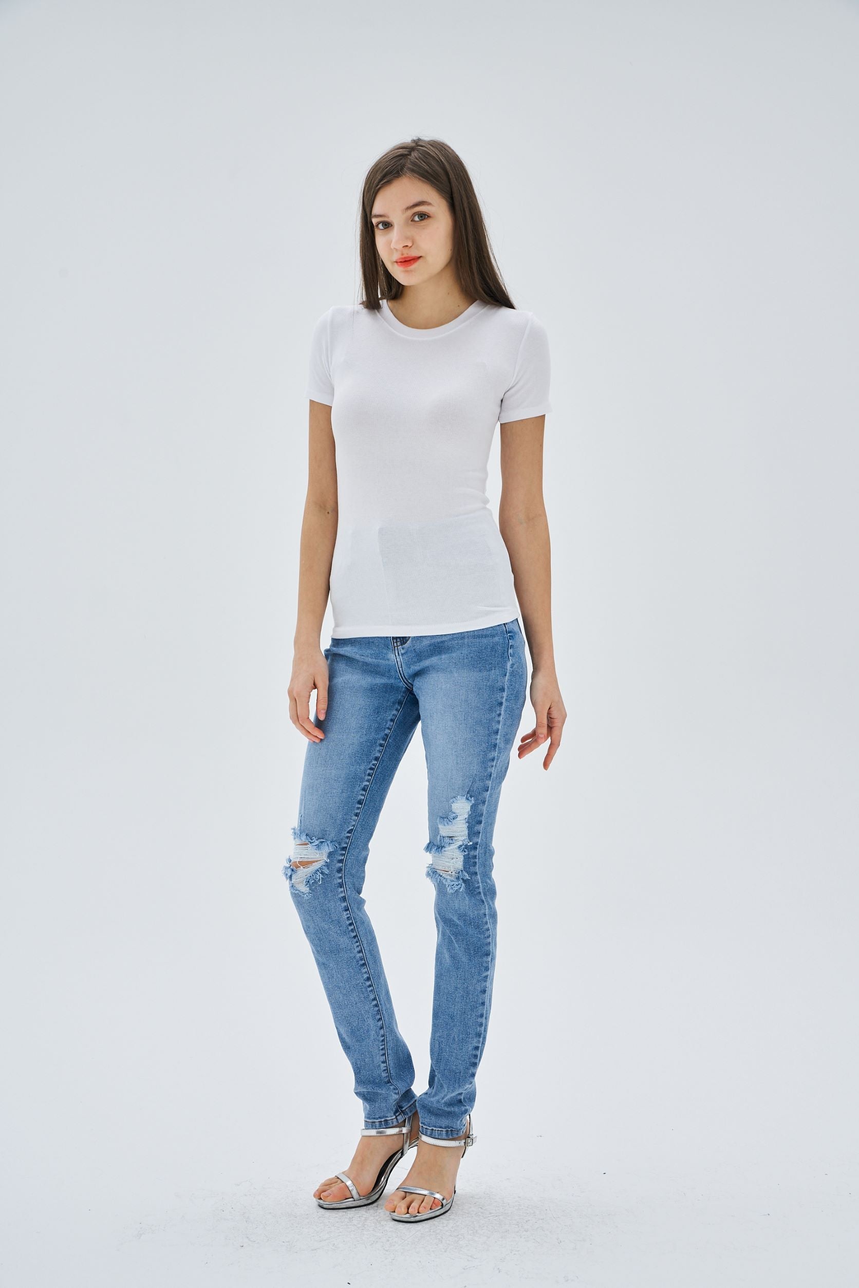 RIPPED HIGH WAIST JEANS - Image 5