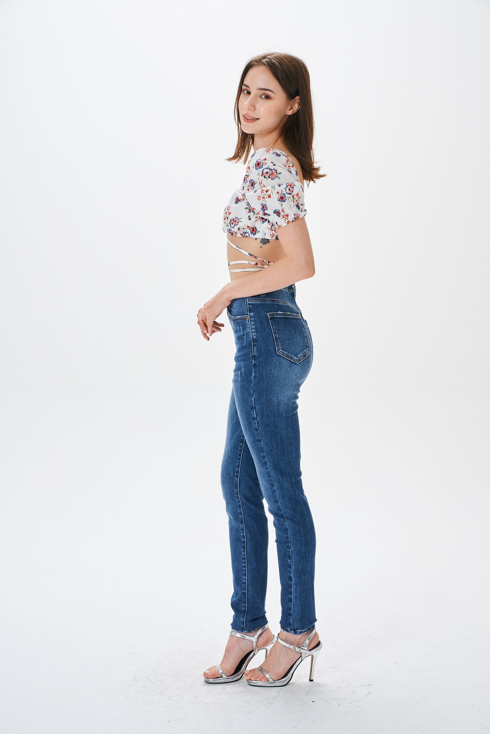 HIGH WAIST SKINNY JEANS - Image 3