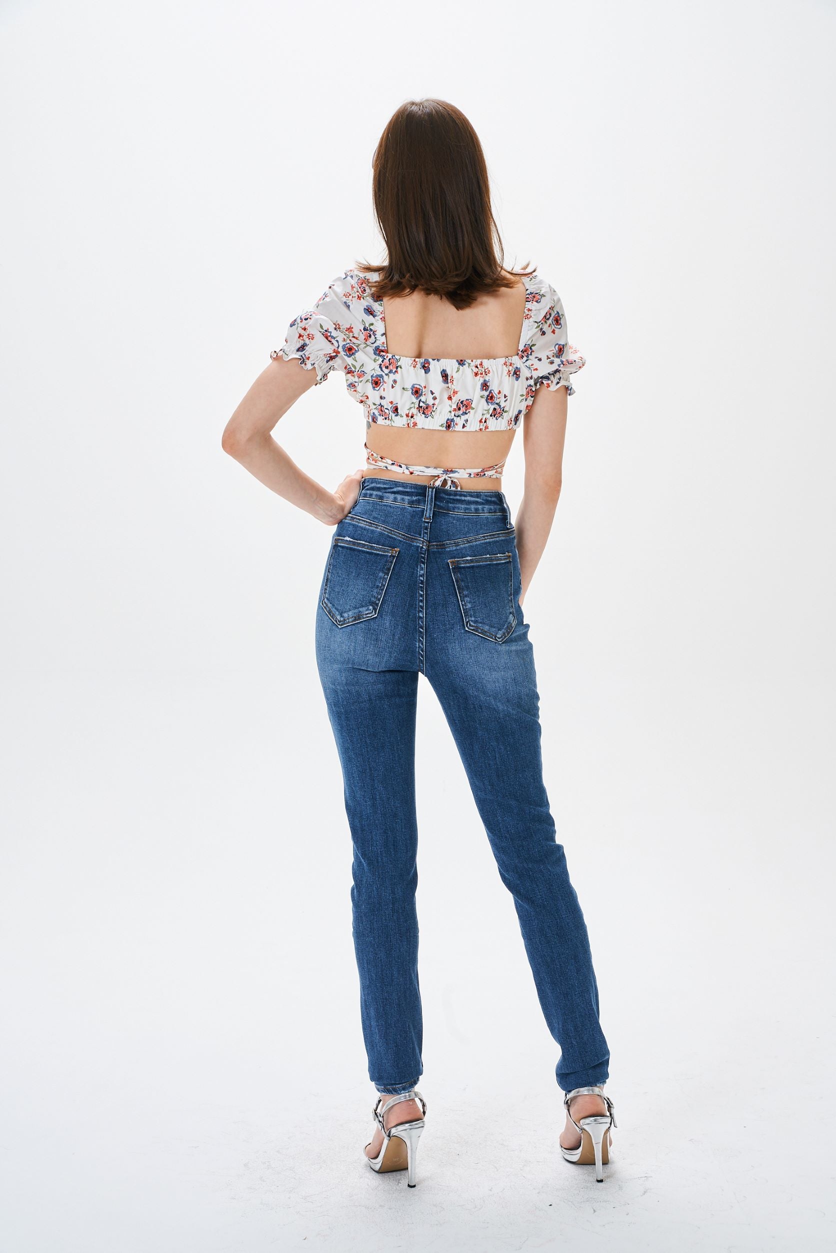 HIGH WAIST SKINNY JEANS - Image 4
