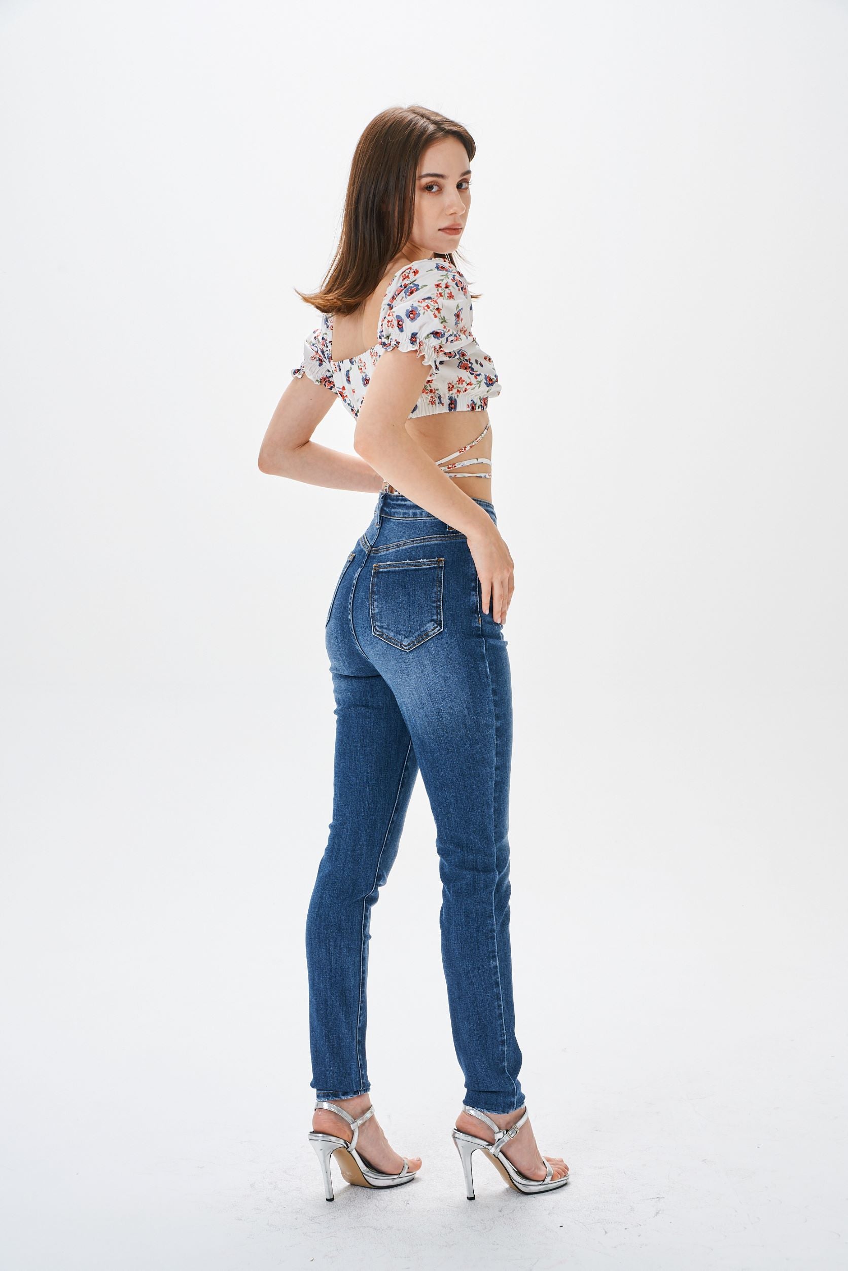 HIGH WAIST SKINNY JEANS - Image 2