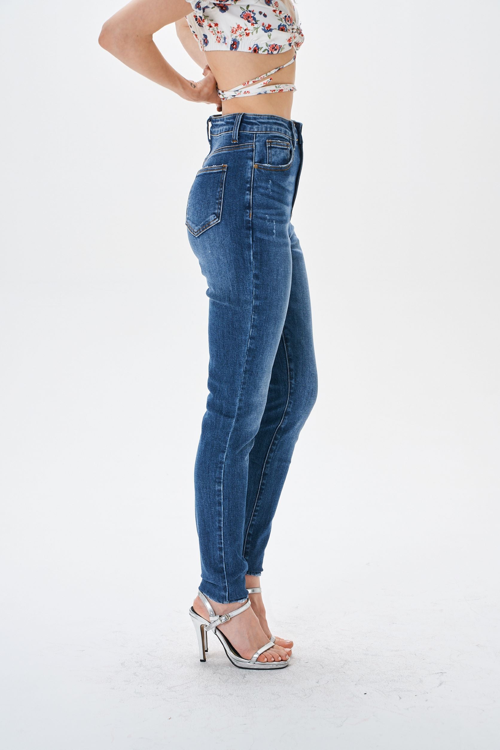 HIGH WAIST SKINNY JEANS - Image 7