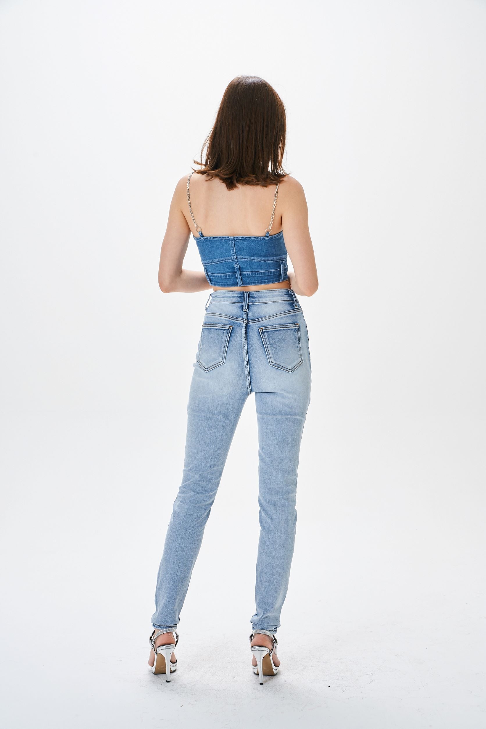 HIGH WAIST SKINNY JEANS - Image 4