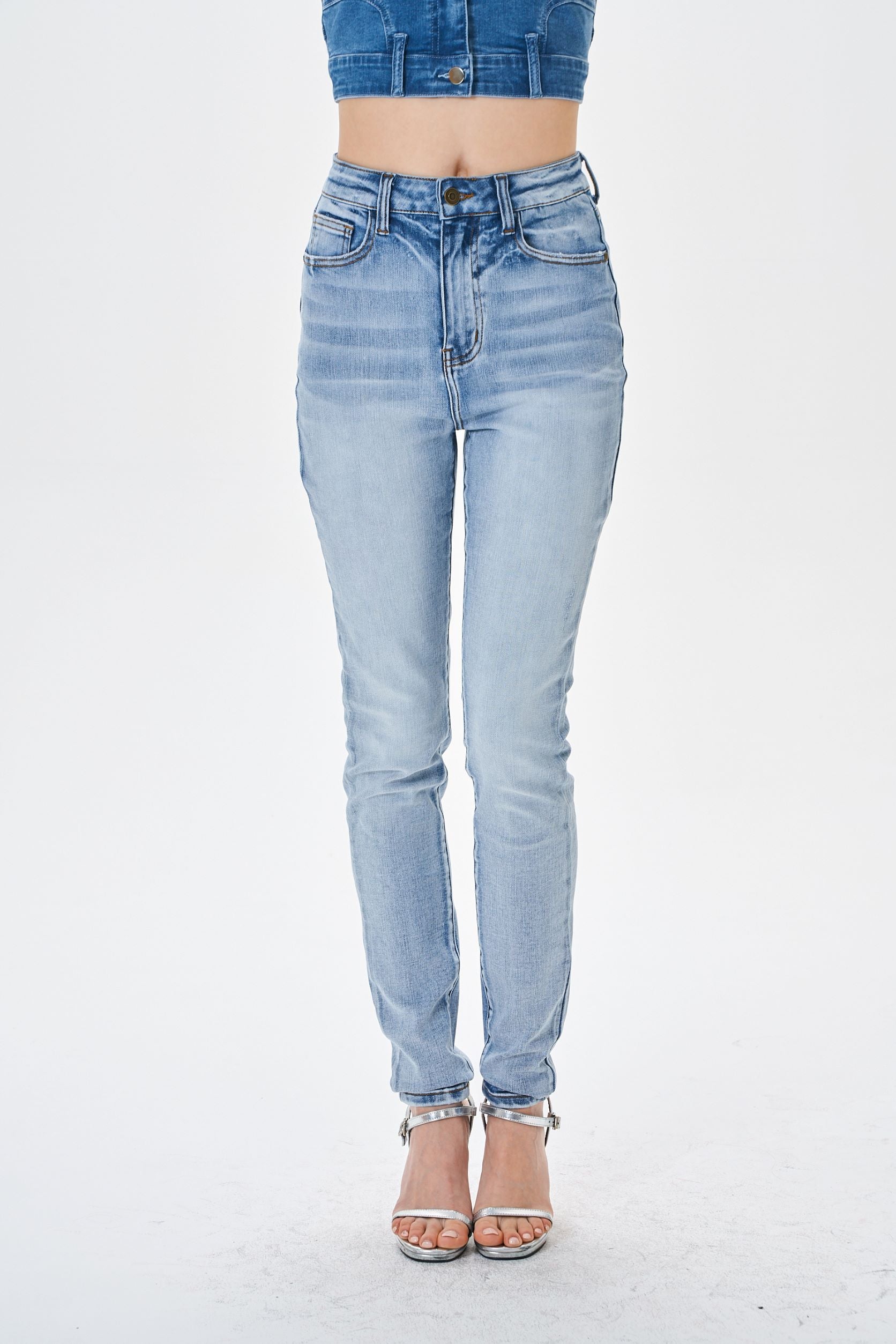 HIGH WAIST SKINNY JEANS - Image 6
