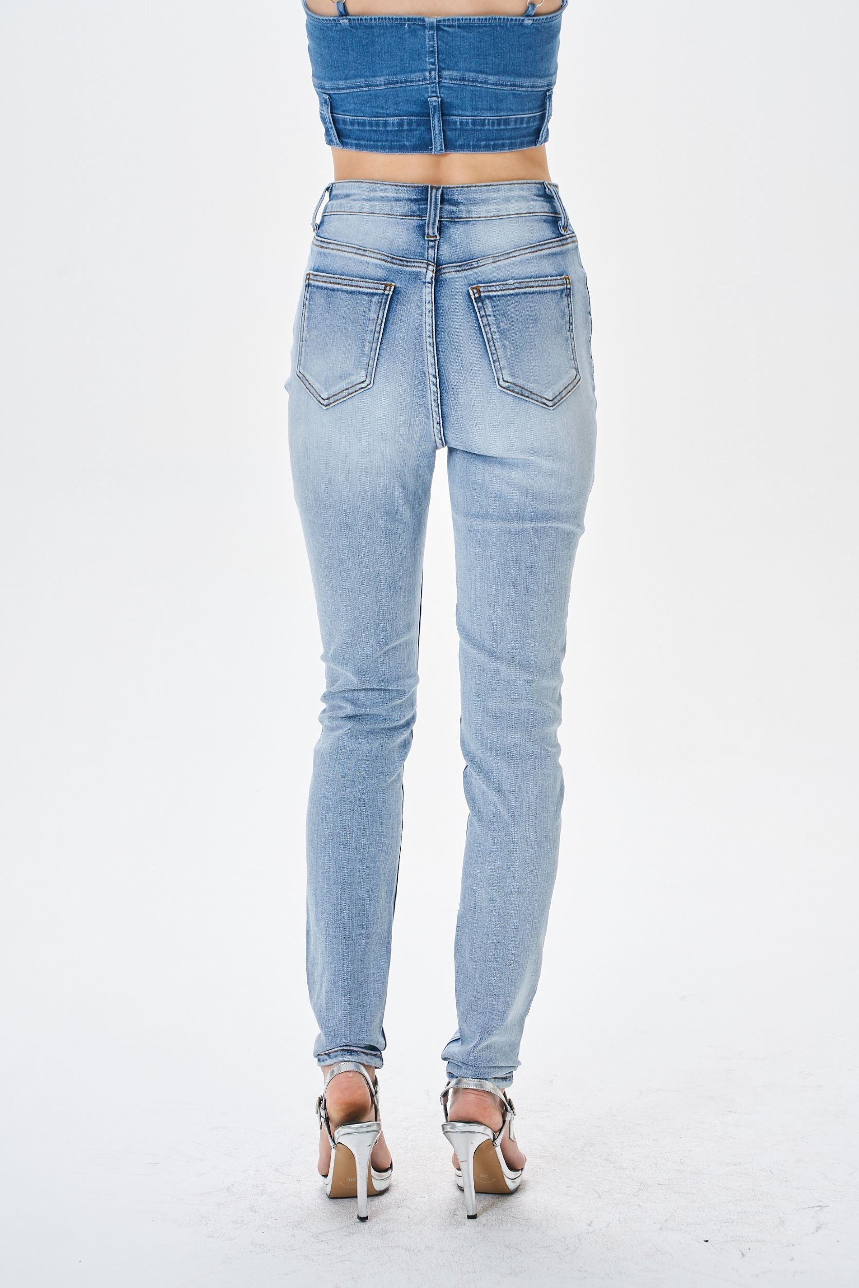 HIGH WAIST SKINNY JEANS - Image 8