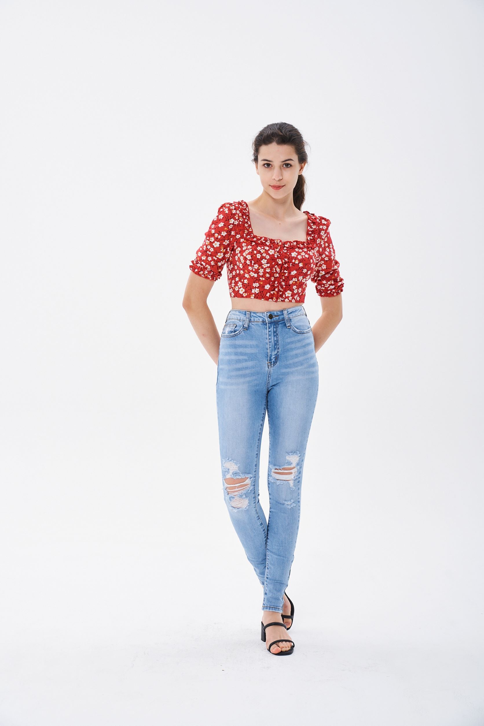 RIPPED SKINNY JEANS - Image 5