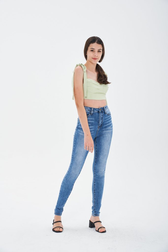 SKINNY BLEACHED JEANS