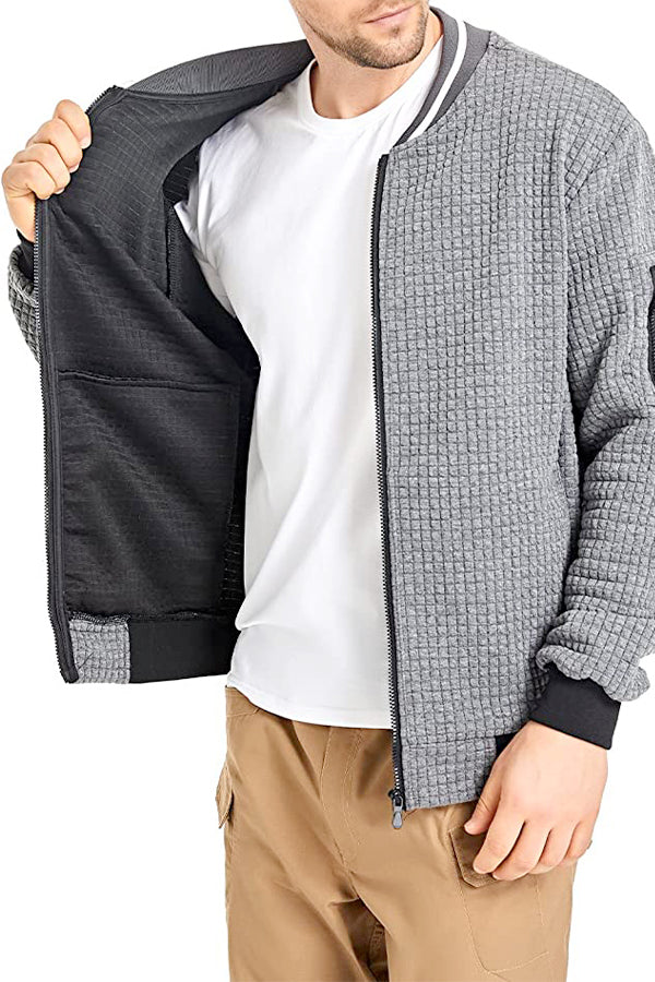 Casual Waffle Cardigan Jacket - Image 12