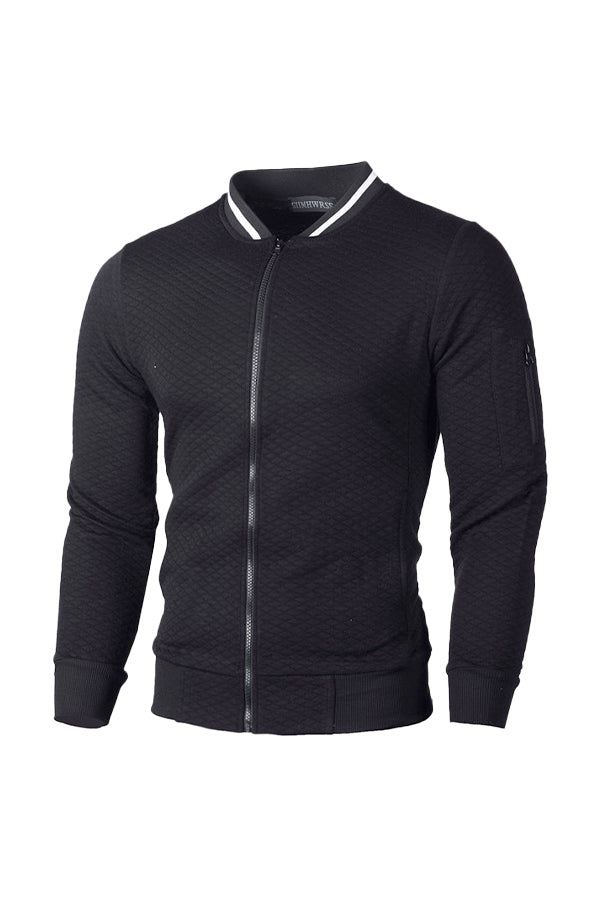Casual Waffle Cardigan Jacket - Image 4
