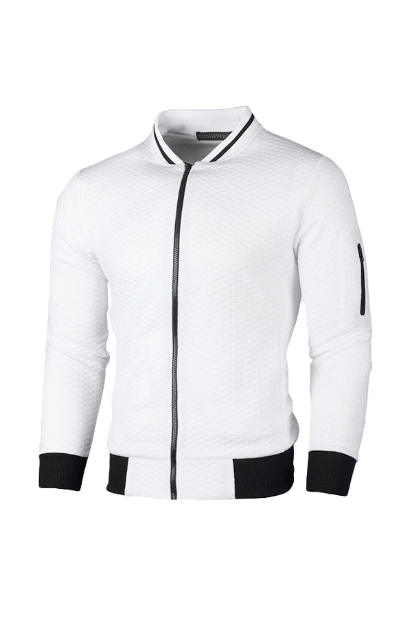 Casual Waffle Cardigan Jacket - Image 6