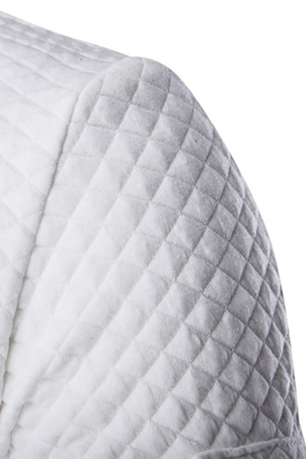 Casual Waffle Cardigan Jacket - Image 9