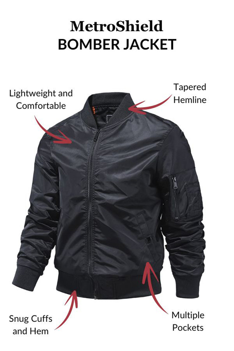 Men's Lightweight Bomber Jacket Windbreaker - Image 2