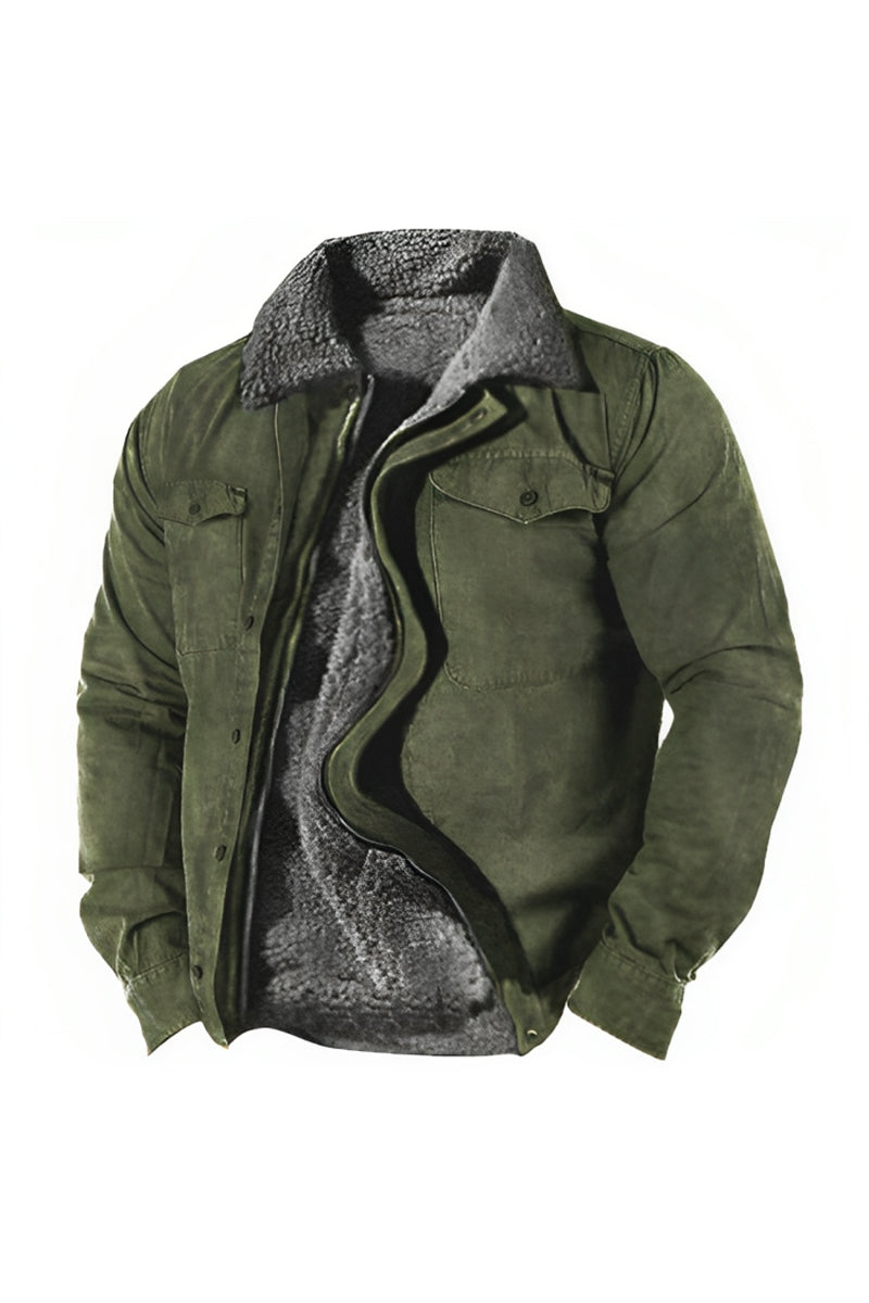 Heavyweight Sherpa Windproof Jacket With Pockets - Image 3