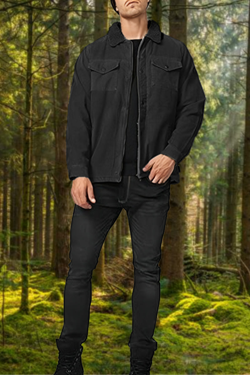 Heavyweight Sherpa Windproof Jacket With Pockets - Image 2