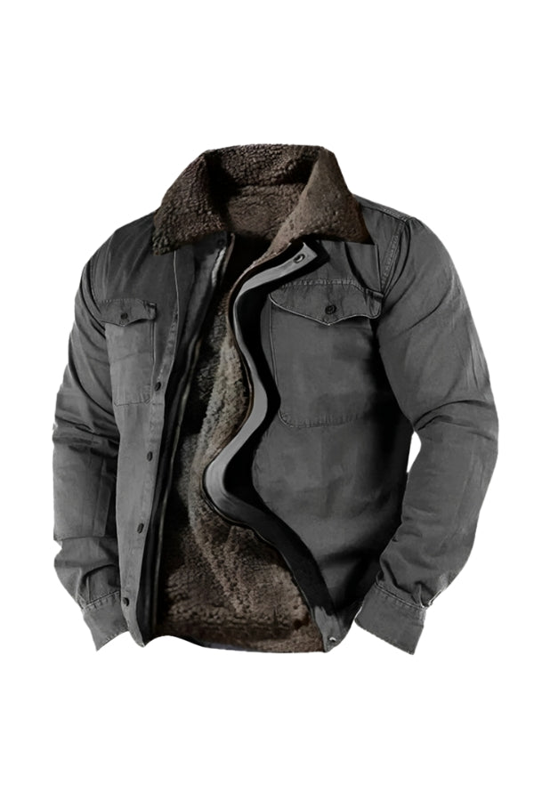 Heavyweight Sherpa Windproof Jacket With Pockets - Image 9