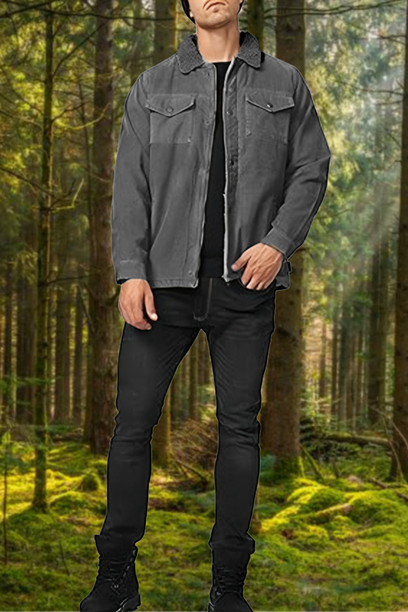 Heavyweight Sherpa Windproof Jacket With Pockets - Image 10