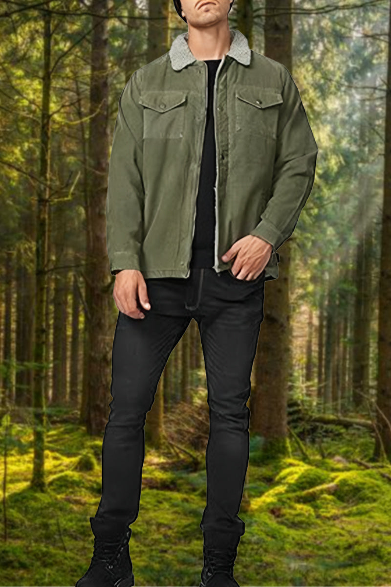Heavyweight Sherpa Windproof Jacket With Pockets - Image 4