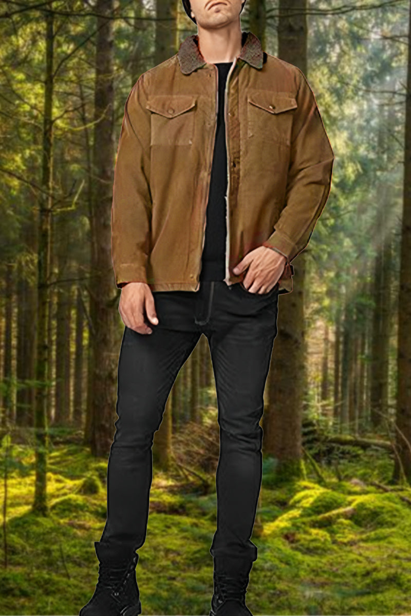 Heavyweight Sherpa Windproof Jacket With Pockets - Image 8