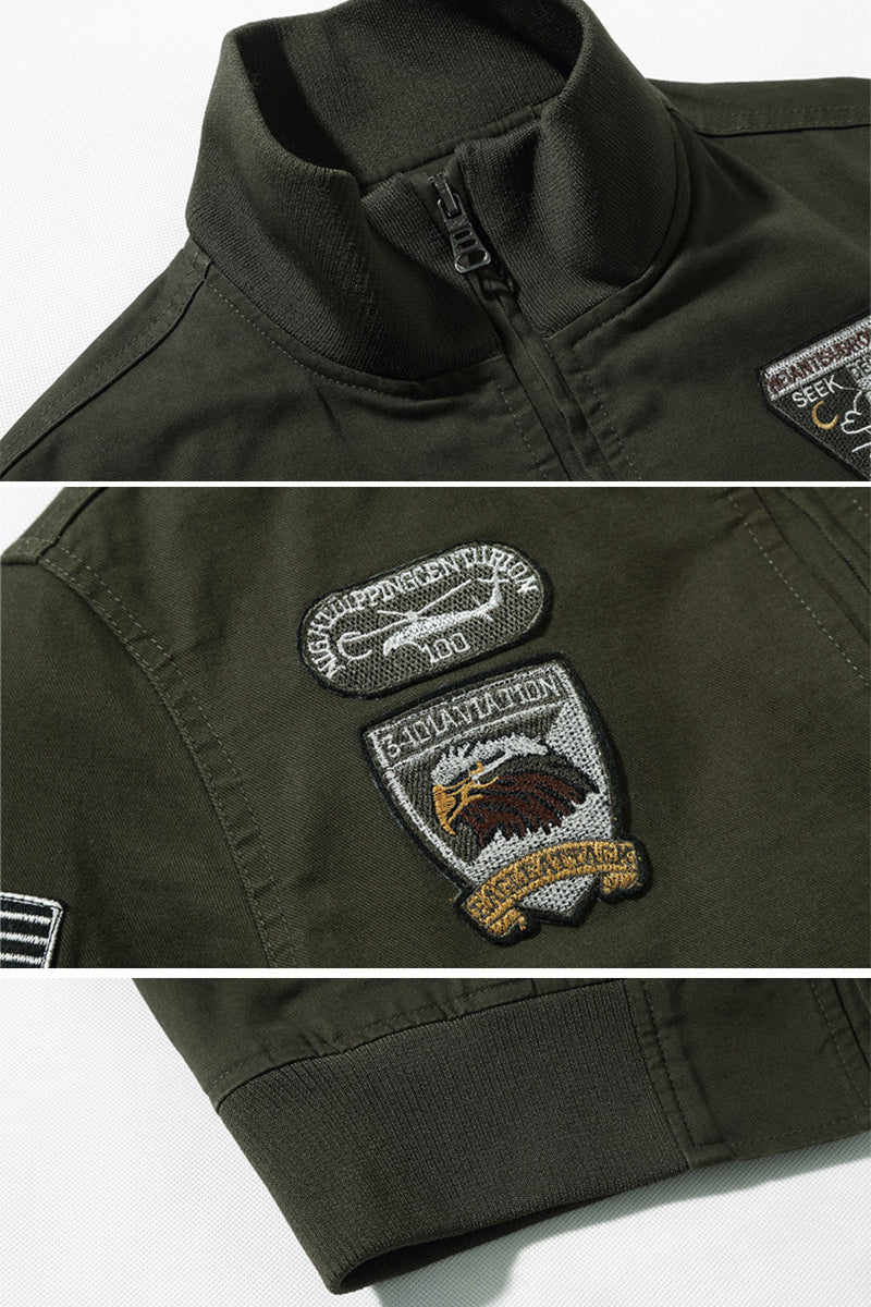 US Heritage Aviation-Inspired Bomber Jacket - Image 6
