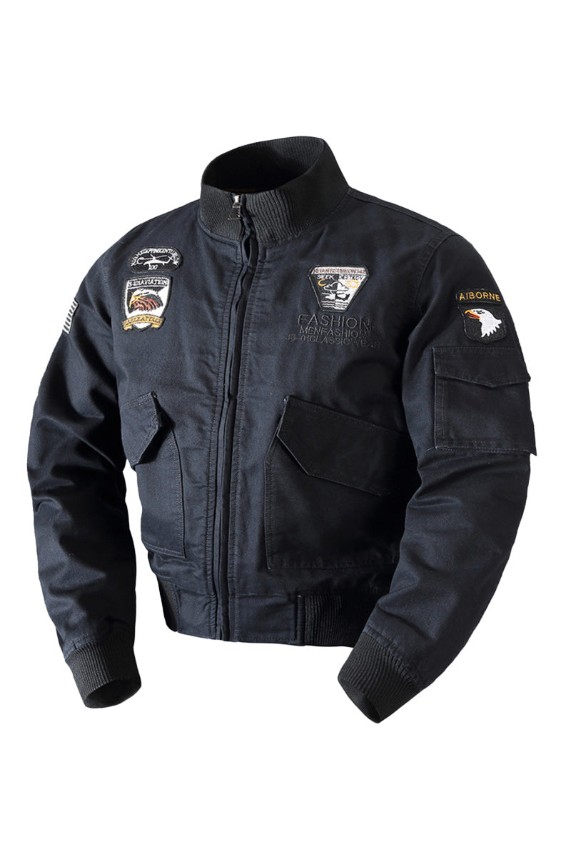 US Heritage Aviation-Inspired Bomber Jacket - Image 8