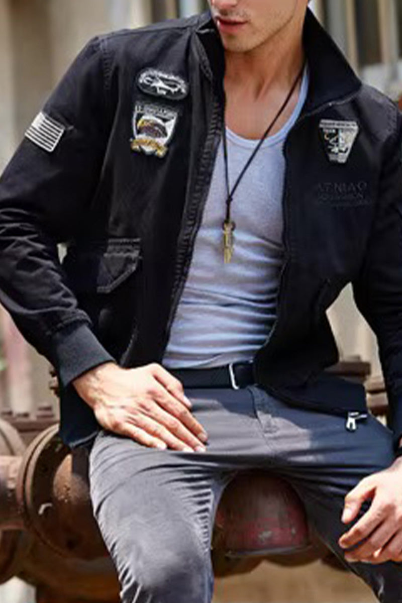 US Heritage Aviation-Inspired Bomber Jacket - Image 9