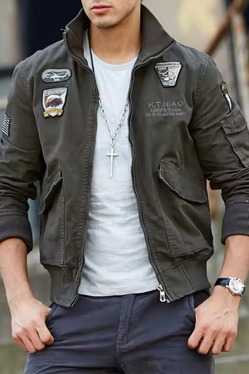 US Heritage Aviation-Inspired Bomber Jacket - Image 2