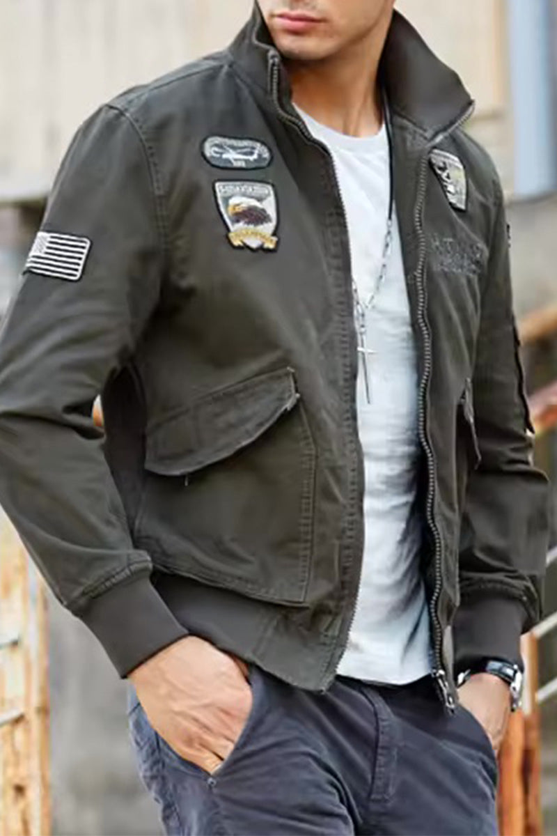 US Heritage Aviation-Inspired Bomber Jacket - Image 3