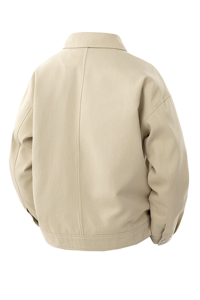 100% Cotton Heritage Lapel Everyday Jacket - Image 3