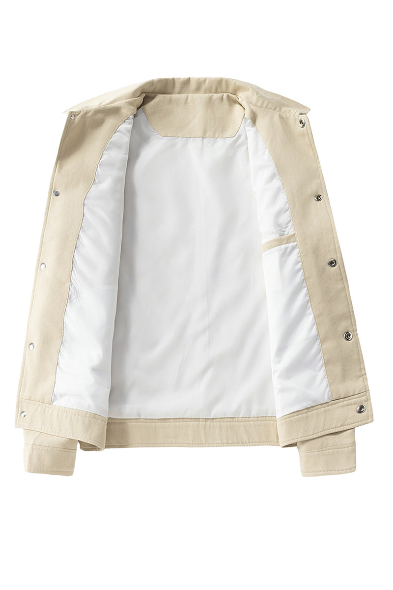100% Cotton Heritage Lapel Everyday Jacket - Image 4
