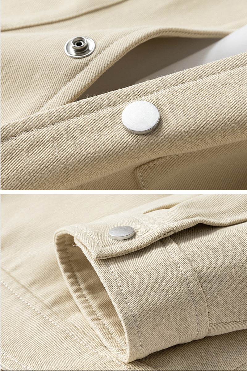 100% Cotton Heritage Lapel Everyday Jacket - Image 6