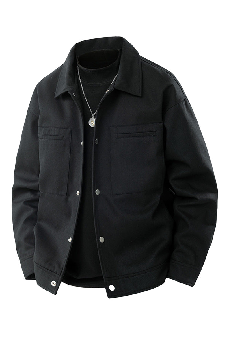 100% Cotton Heritage Lapel Everyday Jacket - Image 8