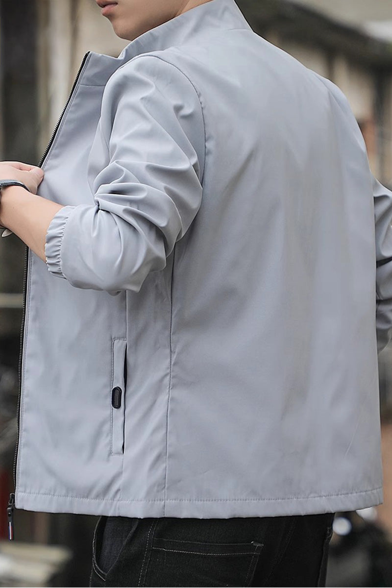 Lightweight Windproof Stand Collar Jacket - Image 14