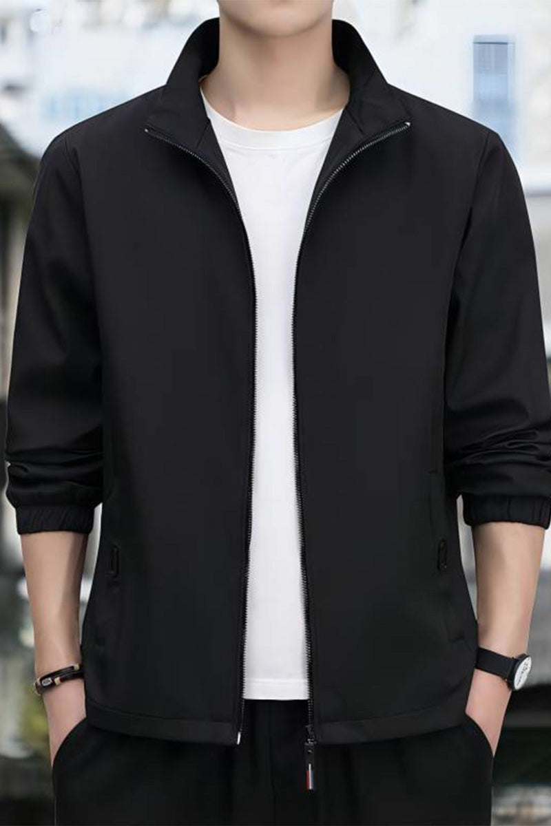 Lightweight Windproof Stand Collar Jacket - Image 4
