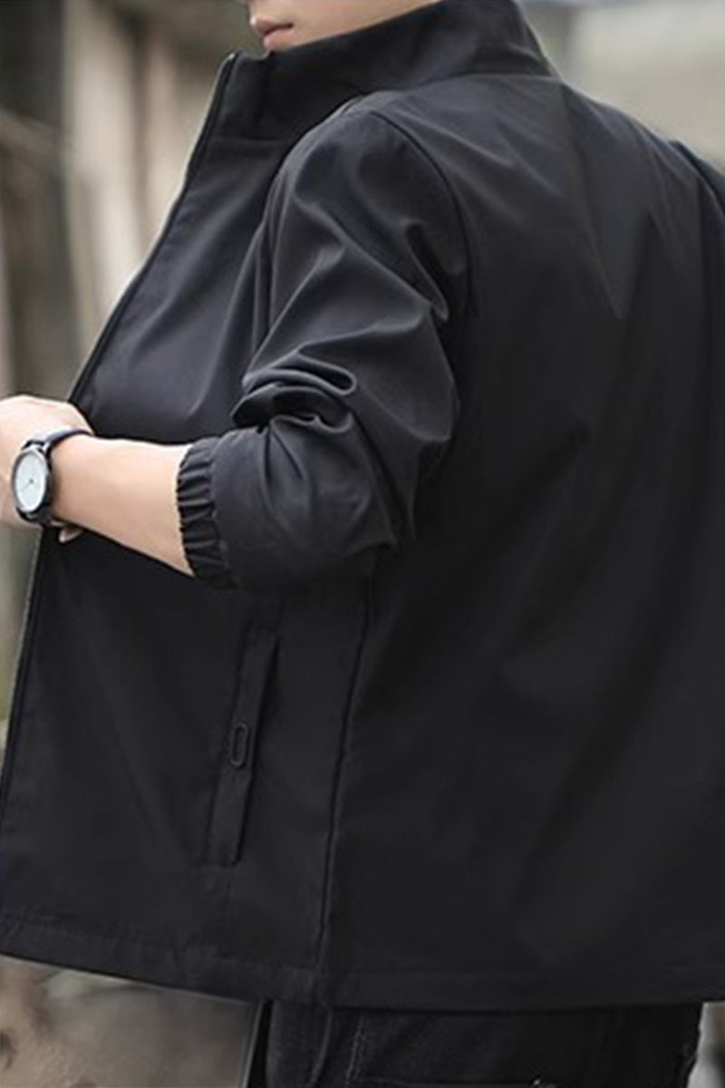 Lightweight Windproof Stand Collar Jacket - Image 5