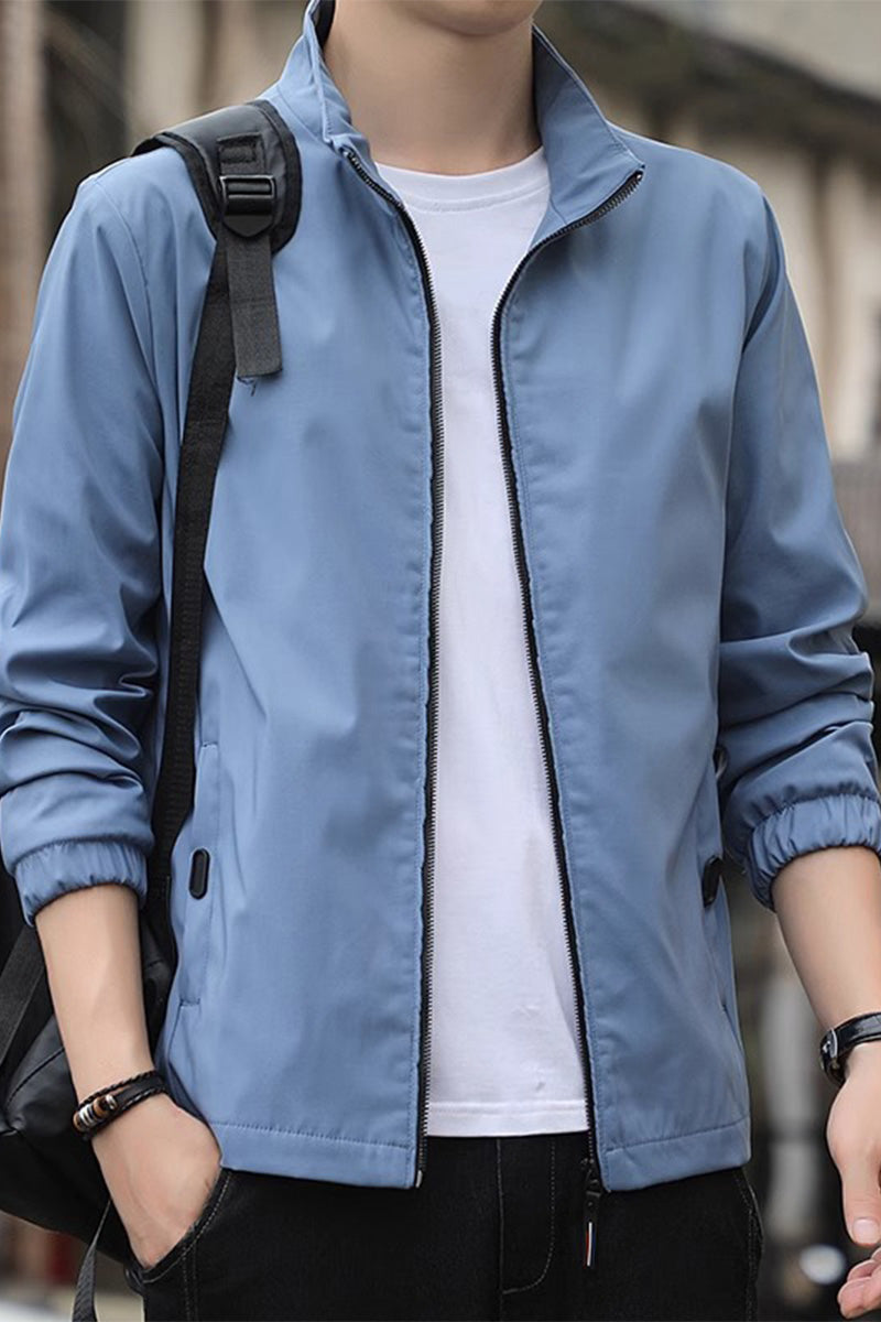 Lightweight Windproof Stand Collar Jacket - Image 9