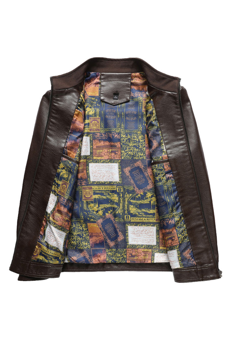 US Heritage Vintage Americana Leather Jacket - Image 3