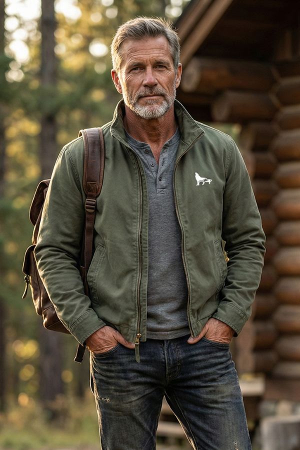 100% Cotton Lightweight Heritage Workwear Jacket - Image 4