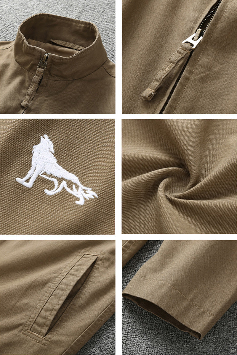100% Cotton Lightweight Heritage Workwear Jacket - Image 6