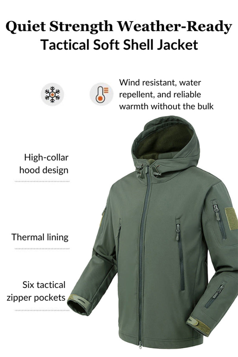 Quiet Strength Weather-Ready Tactical Soft Shell Jacket - Image 2