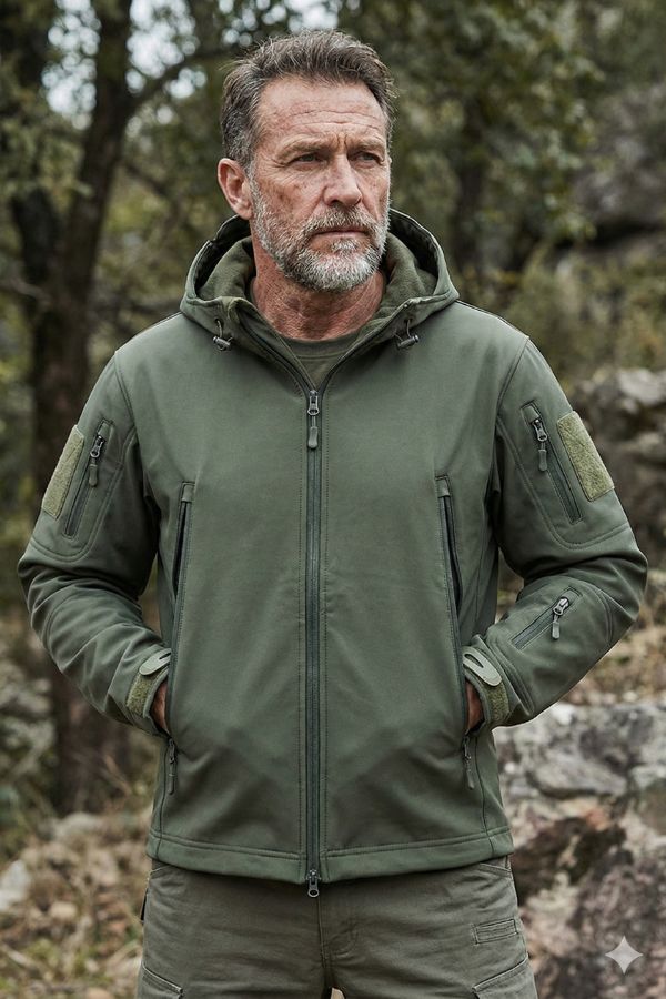 Quiet Strength Weather-Ready Tactical Soft Shell Jacket - Image 3