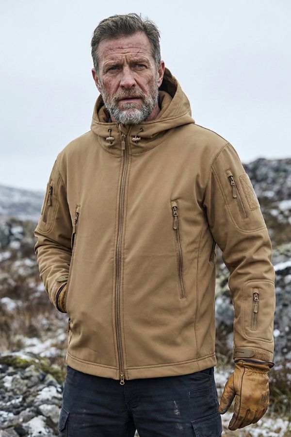 Quiet Strength Weather-Ready Tactical Soft Shell Jacket - Image 8
