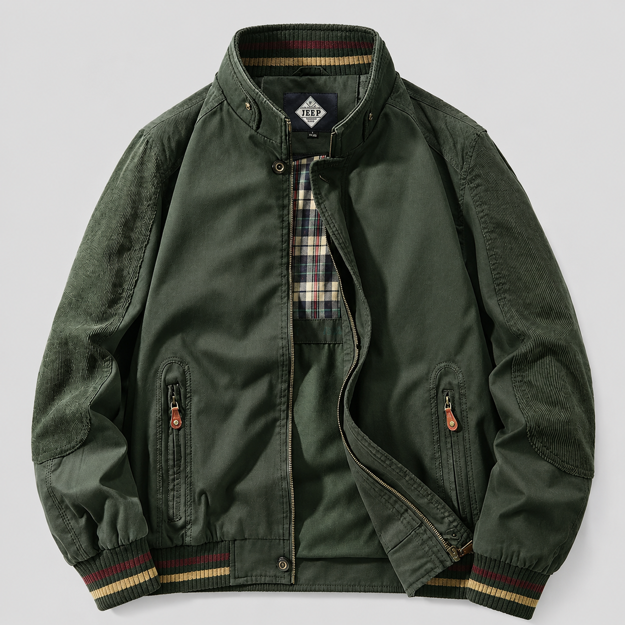 Outdoor Jacket with Stand Collar - Image 4