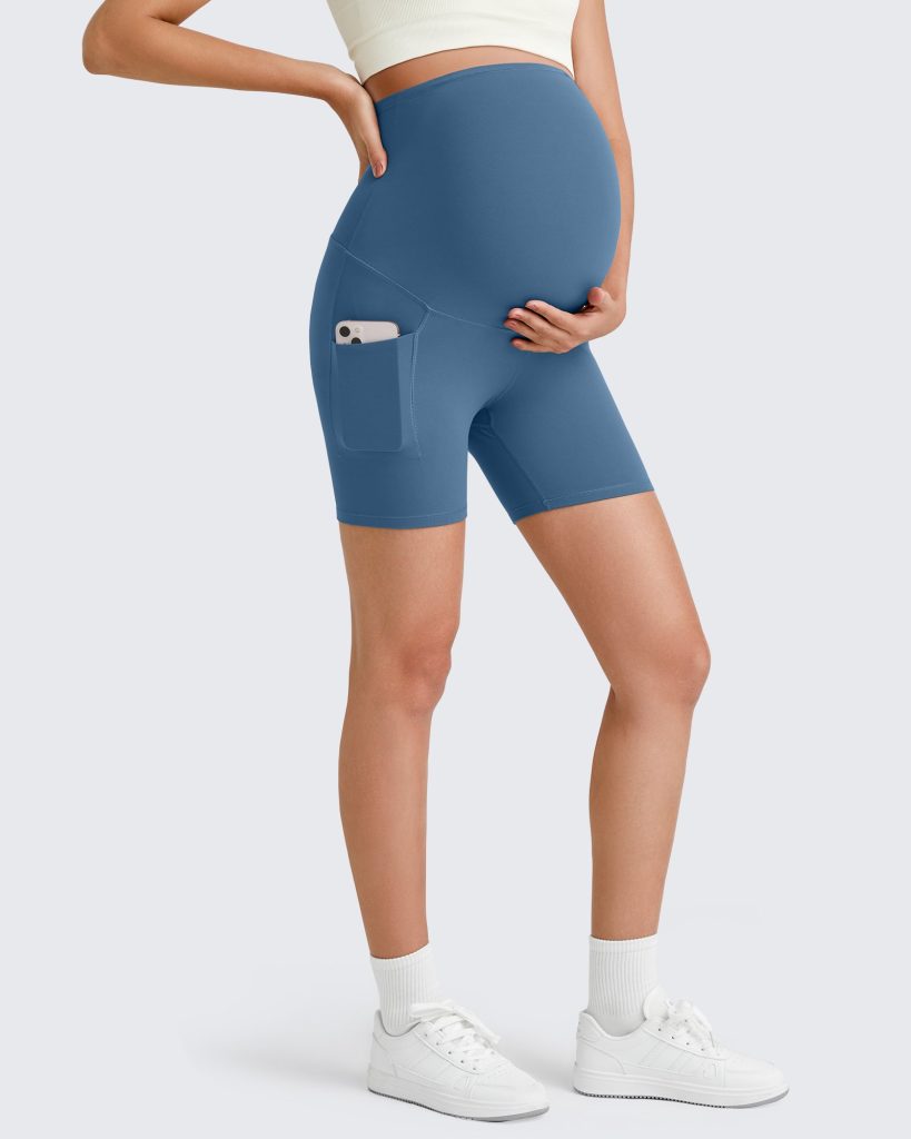 BareFeel Maternity Athletic Legging Shorts 5''