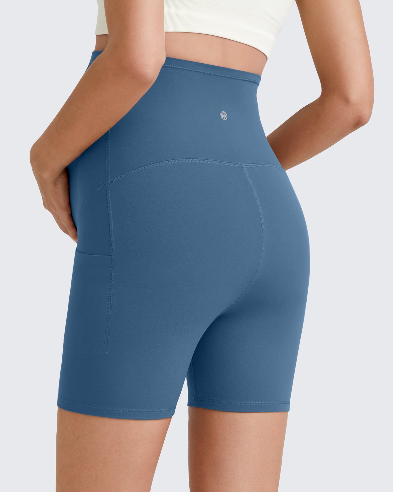 BareFeel Maternity Athletic Legging Shorts 5'' - Image 2