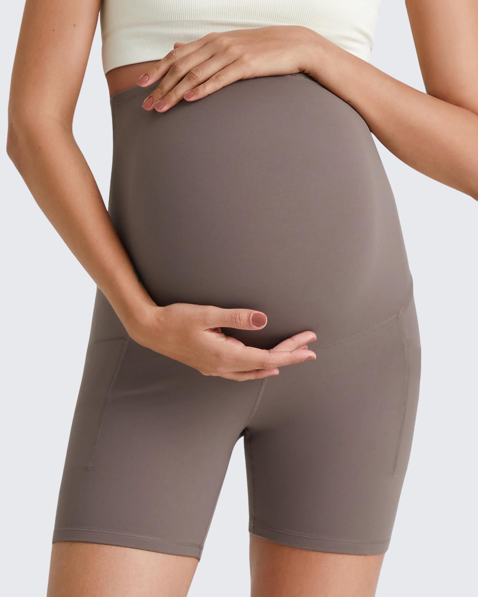 BareFeel Maternity Athletic Legging Shorts 5'' - Image 8