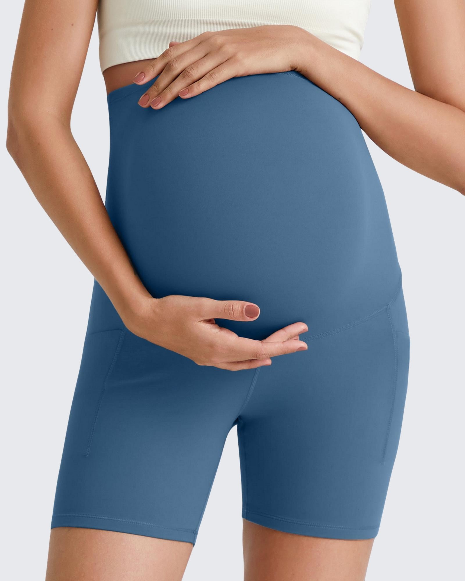 BareFeel Maternity Athletic Legging Shorts 5'' - Image 3
