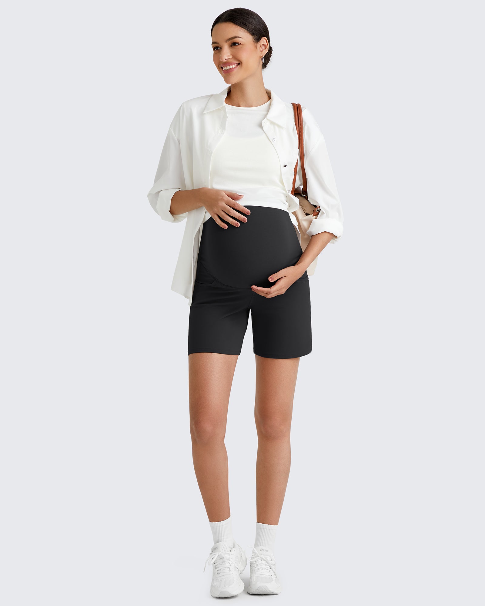 BareFeel Pregnancy Belly Workout Shorts 6 - Image 3
