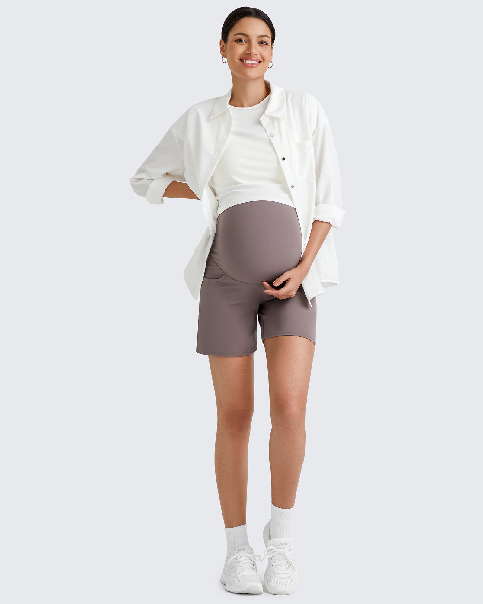 BareFeel Pregnancy Belly Workout Shorts 6 - Image 6